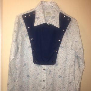 Vintage 80’s Women’s Western Calvary bib shirt